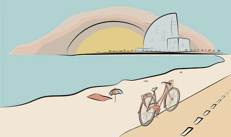 Summer bike ride by Barcelonetaのイラスト素材