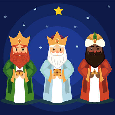 Vector illustration of the Three Wise Men.の写真素材