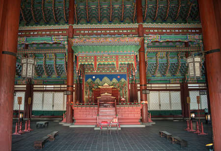 SEOUL, SOUTH KOREA - January 11, 2016: beautiful interior of a house king who lived in the January...