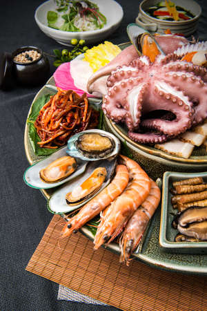 Korean food, Seafood dishesの写真素材