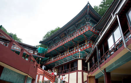 Chungcheongbuk-do, South Korea - August 29, 2016: Guinsa temple in Sobaek Mountains, South Koreaのeditorial素材