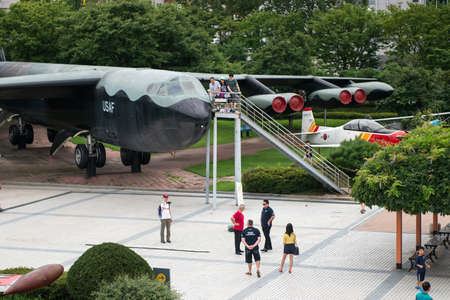 Seoul, South Korea - July 27, 2017 : The Architecture and unidentified tourists are in The War Memorial of Korea, Seoul City, South Korea, on July 27, 2017のeditorial素材