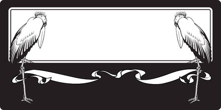 Vector backgrounds on the basis birds in style art-nouveauのイラスト素材