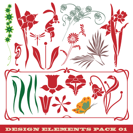 set: elements for design on different topicsのイラスト素材
