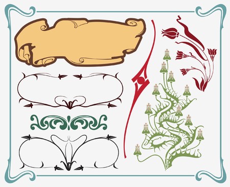 treasures of historical designのイラスト素材