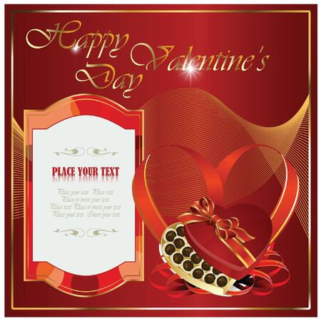 Greeting card for Valentine's Day and other holidaysのイラスト素材