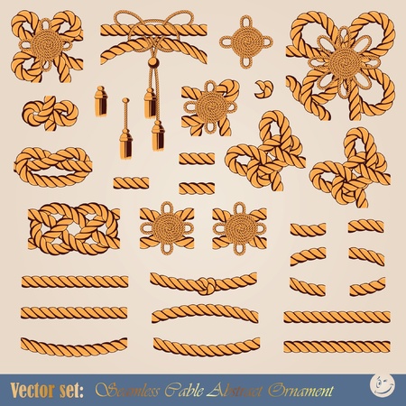 Cable Abstract Ornament - Seamless Background Vector のイラスト素材