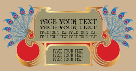 Abstract backgrounds in style art-nouveau のイラスト素材