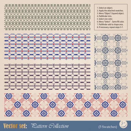 seamless pattern in vintage style for decoration and designのイラスト素材