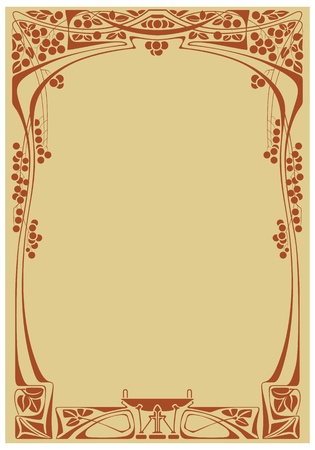 Vector abstract framework from the bound plants for decoration and designのイラスト素材