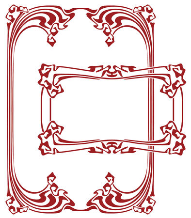 Vector abstract framework from the bound lines for decoration and designのイラスト素材