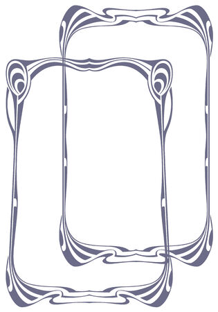 Abstract framework from the bound plants in style art-nouveauのイラスト素材