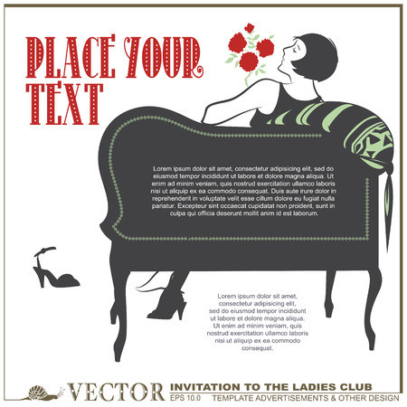 Vector template for the design of diploma, advertisements, envelope, wedding  and other invitations or greeting cardsのイラスト素材
