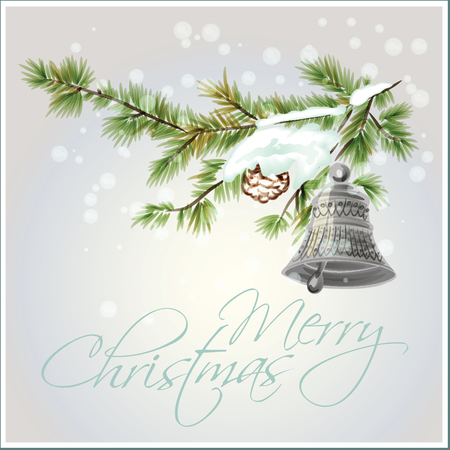 Vector background for invitation in the style of watercolor painting for Christmas and New yearのイラスト素材