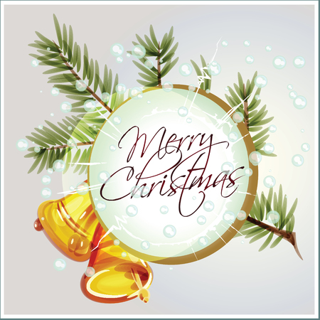 Vector background for invitation in the style of watercolor painting for Christmas and New yearのイラスト素材