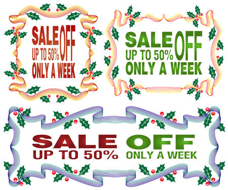 Vector border for Christmas and New yearのイラスト素材