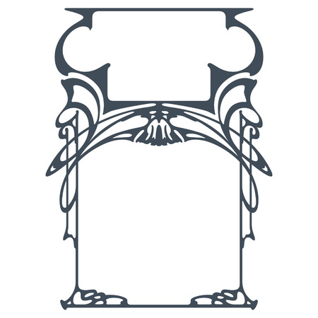 Vector abstract framework from the bound plants for decoration and designのイラスト素材