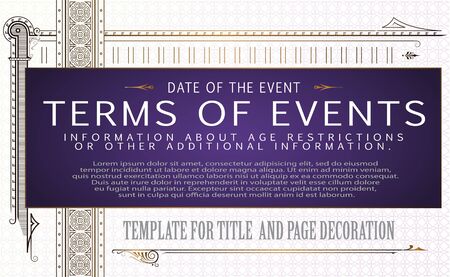 Vector template for the design of advertisements flayer web envelope wedding  and other invitations or greeting cardsのイラスト素材