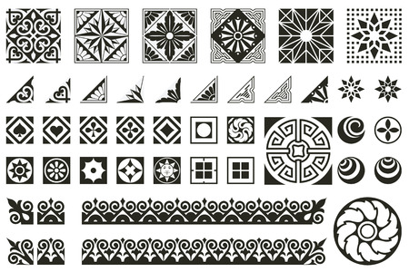Vector stock illustration. Abstract ornaments for design of printed and web products.のイラスト素材