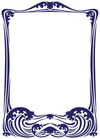 Vector abstract framework from the bound lines and sea wave.のイラスト素材