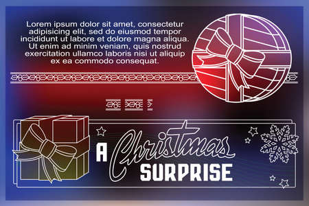 Celebratory background with symbols of Christmas and New Year.のイラスト素材