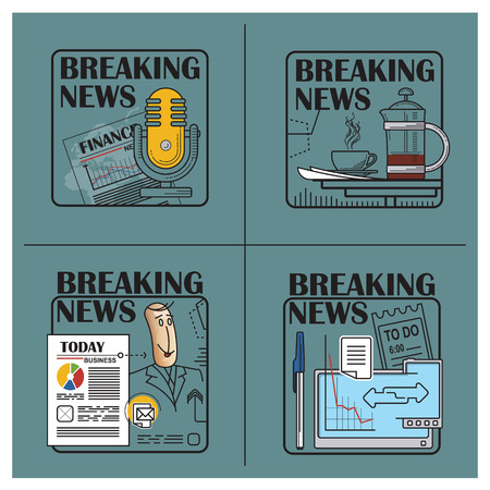 Stock illustration. Flat infographic. Office routine.のイラスト素材