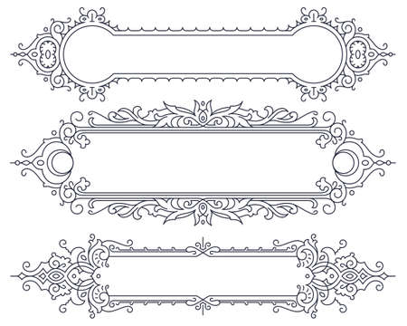 Advertisements, flyer, web, wedding and other invitations or greeting cards. Vector template.のイラスト素材