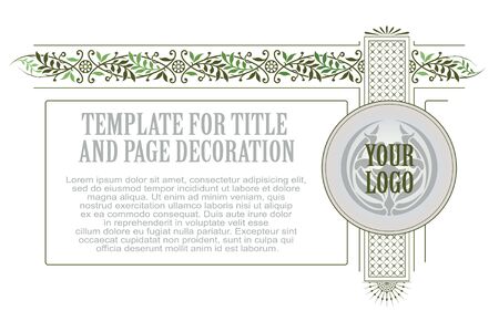 Advertisements, flyer, web, wedding and other invitations or greeting cards. Vector template.のイラスト素材