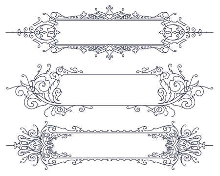 Advertisements, flyer, web, wedding and other invitations or greeting cards. Vector template.のイラスト素材