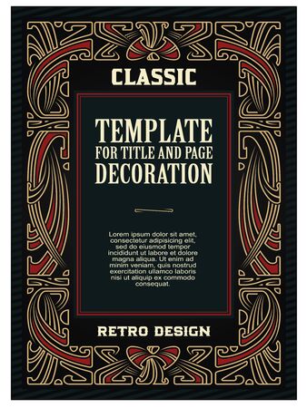 Advertisements, flyer, web, wedding  and other invitations or greeting cards. Vector template.のイラスト素材
