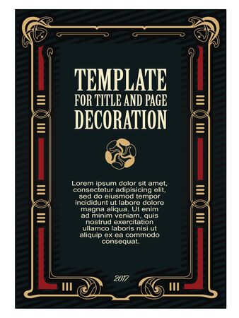 Advertisements, flyer, web, wedding  and other invitations or greeting cards. Vector template.のイラスト素材