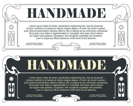 Advertisements, flyer, web, wedding  and other invitations or greeting cards. Vector template.のイラスト素材