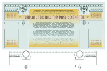 Vector template. Advertisements, flyer, web, wedding  and other invitations or greeting cards.のイラスト素材