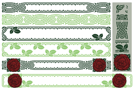 Vector plant vignette for labels, banner, sticker and other design.のイラスト素材