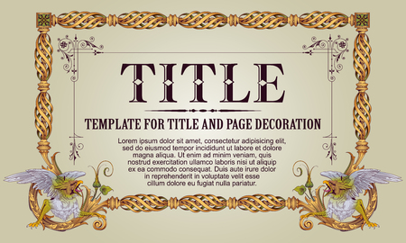 Template advertisements, flyer, web, and other invitations, diploma or greeting cards. Monster frame.のイラスト素材