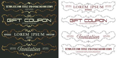 Vector template menu, flyer, invitations or greeting cards.のイラスト素材