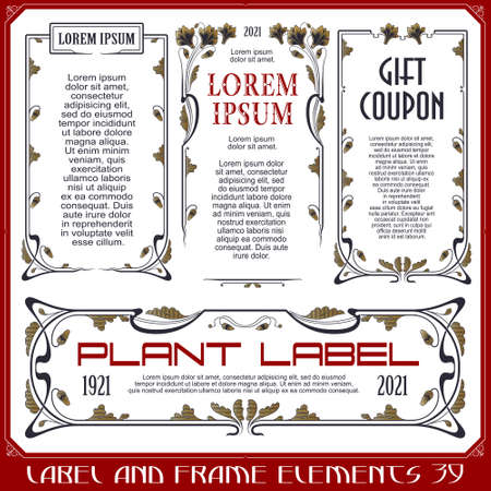 Stock illustration. Vector set of calligraphic design elements and page decor.のイラスト素材