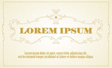 Stock illustration. Vector template flyer, invitations or greeting cards.のイラスト素材