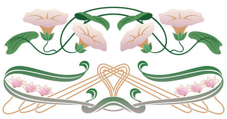 Element flower for labels, banner, sticker and other design.のイラスト素材