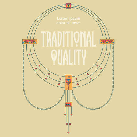 Vector template flyer, invitations, greeting card, design elements or page decor.のイラスト素材