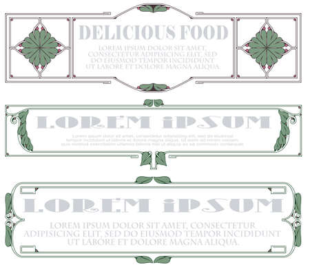 Vector template flyer, invitations or greeting cards. stock illustration.のイラスト素材