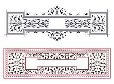 Vector template flyer, invitations, greeting card, design elements or page decor.のイラスト素材