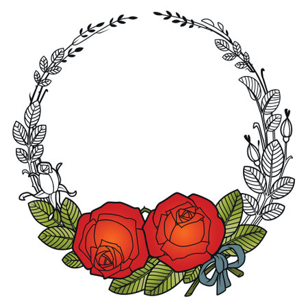 Element flower for labels, banner, sticker and other design.のイラスト素材