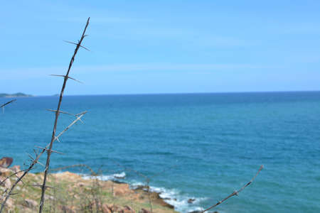 Sea surface aerial view.