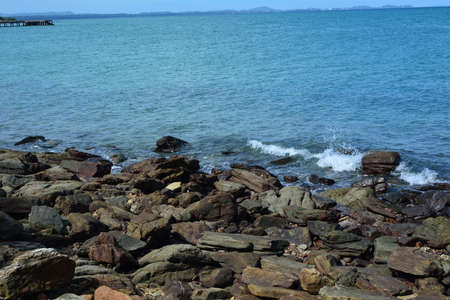 Sea surface aerial view.
