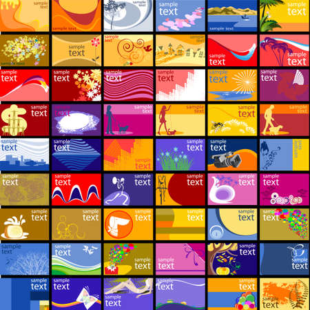 Set of designs to business and discount cardsのイラスト素材