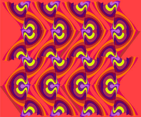 abstract duplicate element on a red background backgroundのイラスト素材