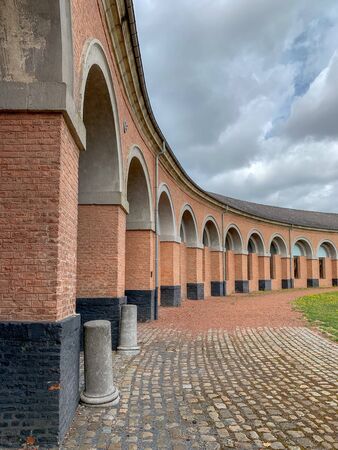 The Grand Hornu, old industrial coal mining complex and company town in Hornu, near Mons, Belgium. It was built by Henri De Gorge in 1810 and now houses temporary art exhibition.のeditorial素材