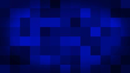 Blue motion abstract background colorful pixels flashing and switch. Animation background glowing of mosaic tiles. Moving technologic squares with shine light. Abstract Red Squares backgroundの写真素材