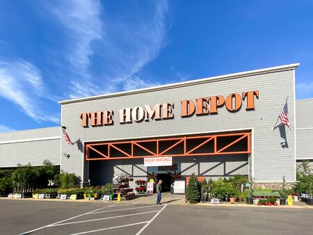 The Home Depot store in San Diego, California, USA. Home Depot is the largest home improvement...